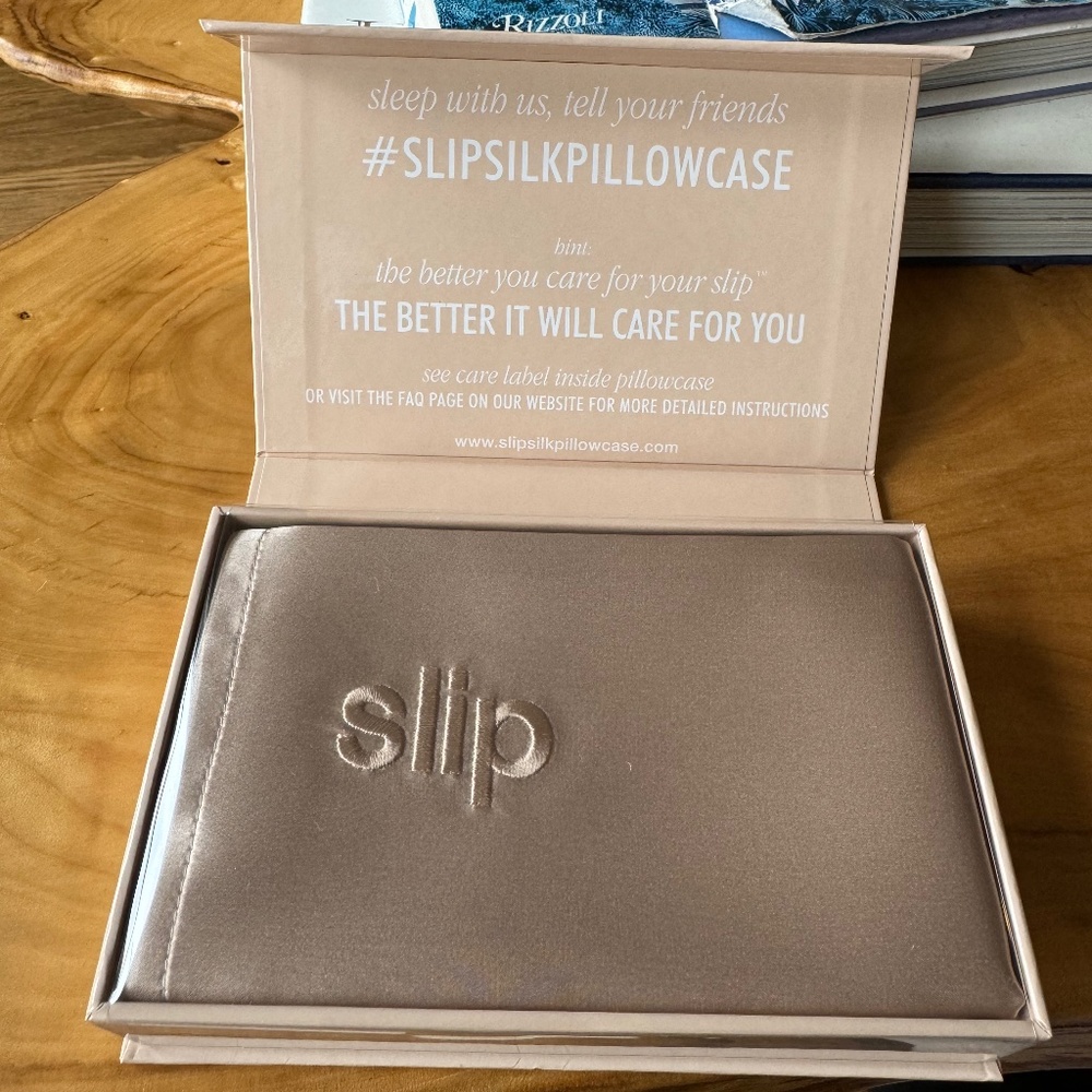 Slipsilk caramel queen pillowcase